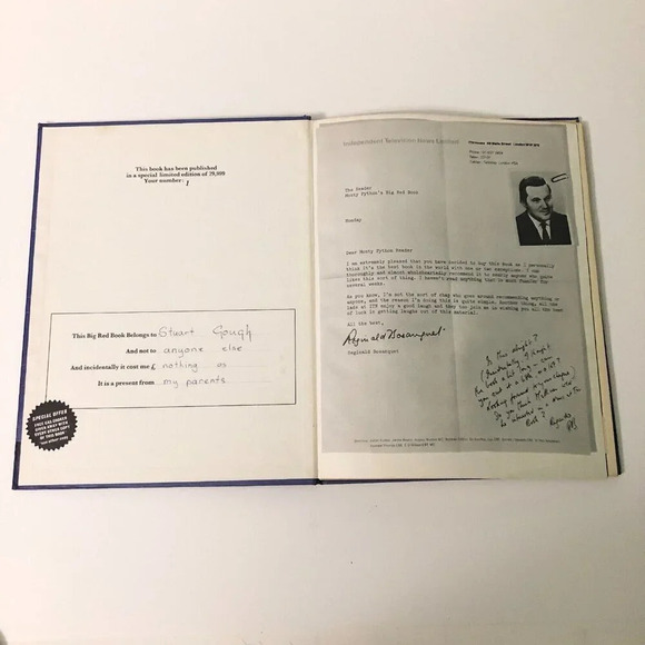 Vintage 1971 Monty Pythons Big Red Book  Hardcover Comedy - Picture 10 of 16